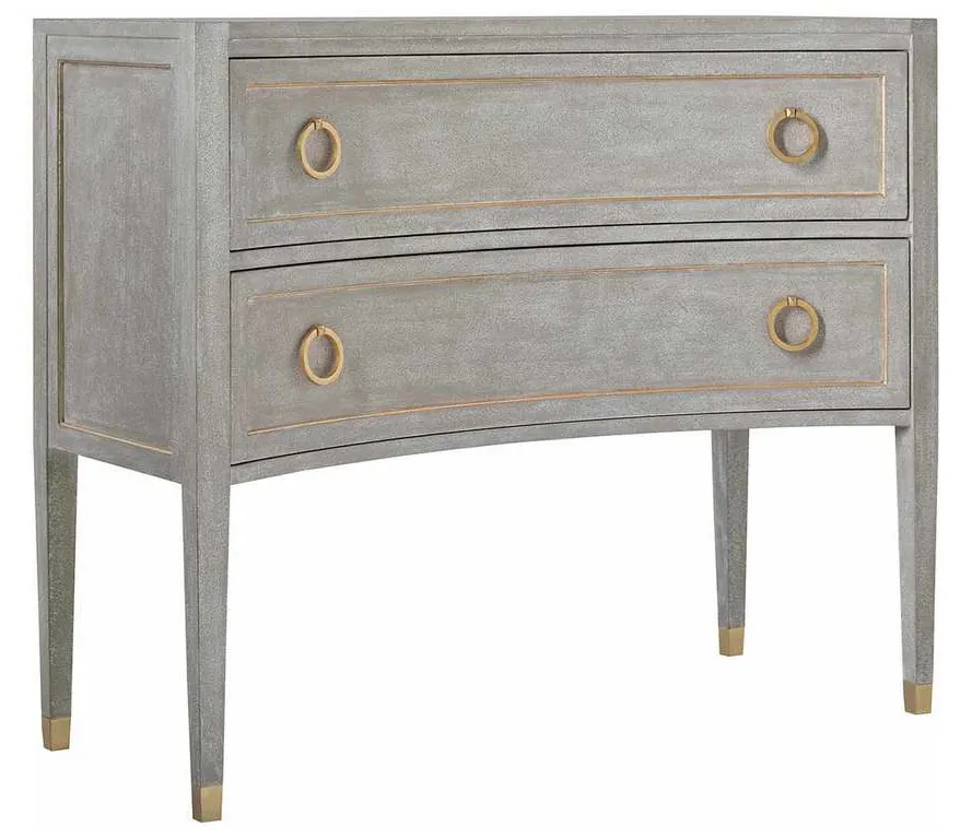 Modern History MH957F01 Gustavain Concave Two Drawer Commode Modern History MH957F01 Gustavain Concave Two Drawer Commode