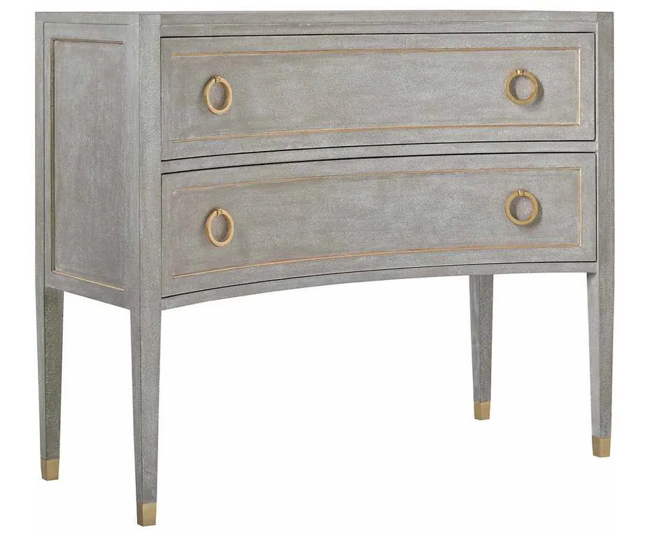 Modern History MH957F01 Gustavain Concave Two Drawer Commode Modern History MH957F01 Gustavain Concave Two Drawer Commode