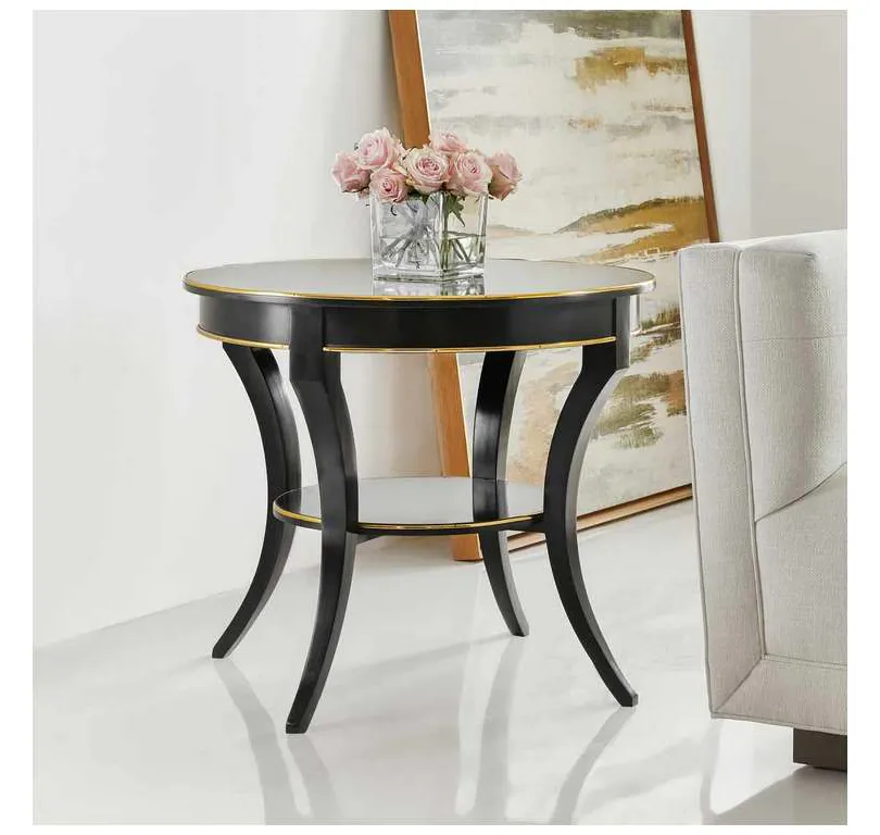 Modern History MH985F02 Covington Round End Table Ebony Modern History MH985F02 Covington Round End Table Ebony