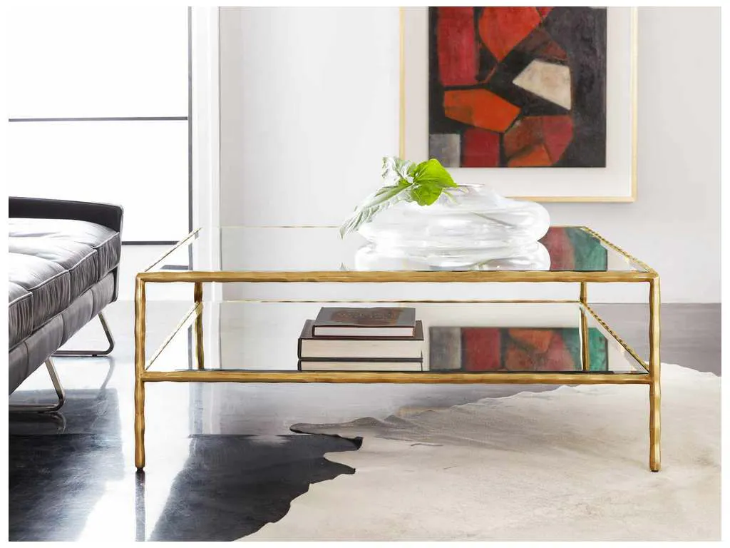 Modern History MH989F01  Organic Square Cocktail Gold Leaf