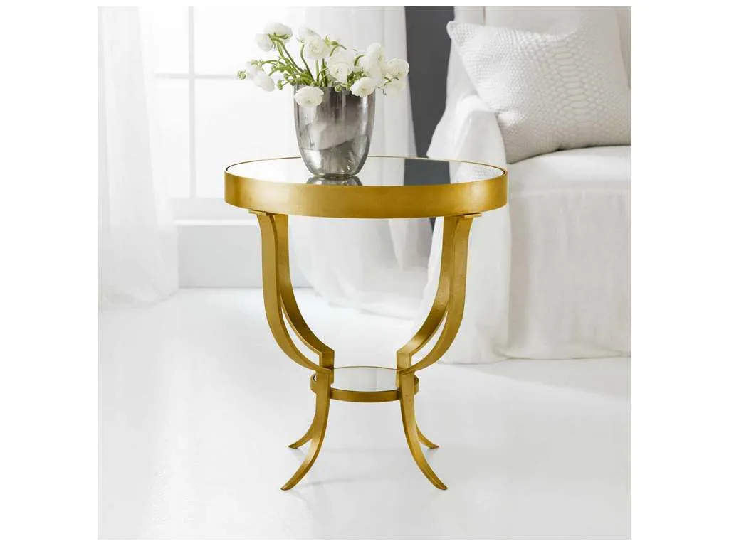 Modern History MH994F01  Small Gueridon Table Gold Leaf