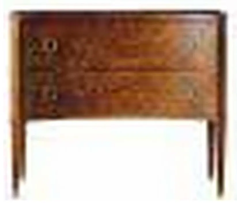 Modern History MH476F01 Two Drawer Concave Burl Commode Modern History MH476F01 Two Drawer Concave Burl Commode
