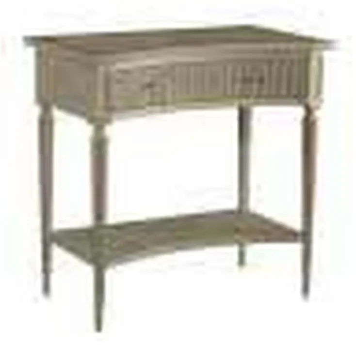 Modern History MH617F01 Ribbed Bedside Table Antique Grey Modern History MH617F01 Ribbed Bedside Table Antique Grey