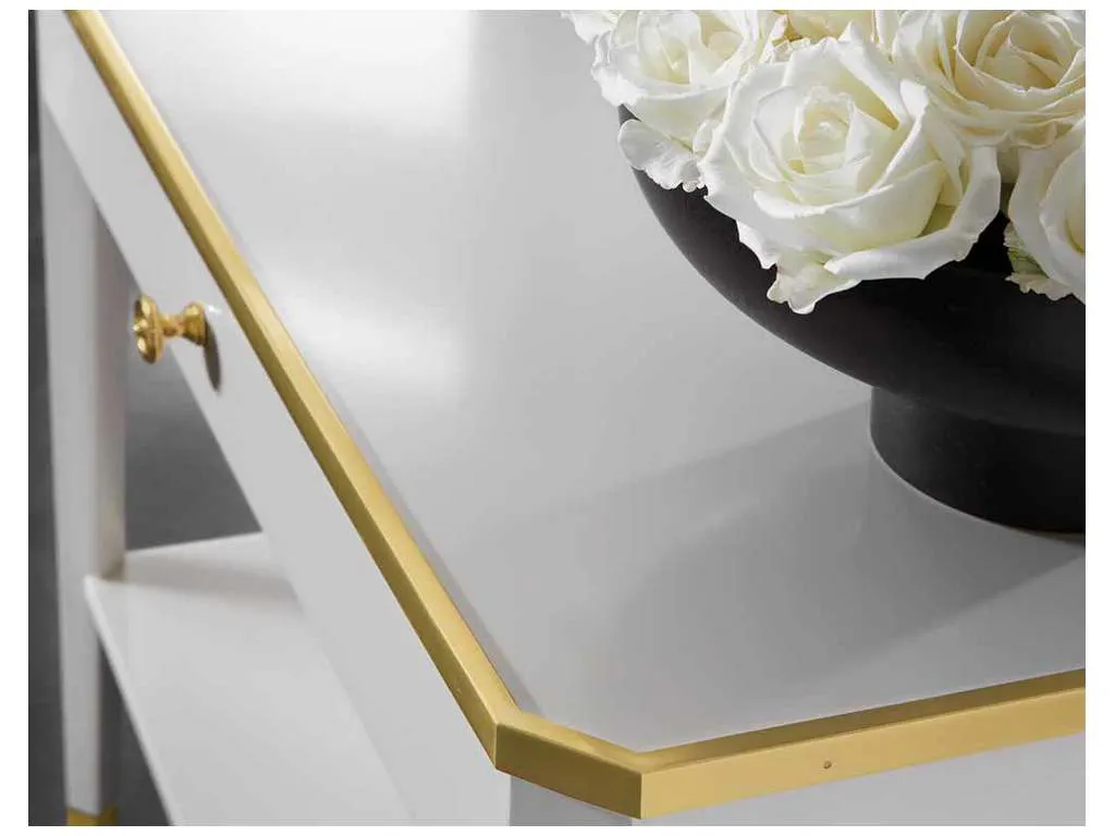 Modern History MH1150F01 Niles Bedside Table White Modern History MH1150F01 Niles Bedside Table White