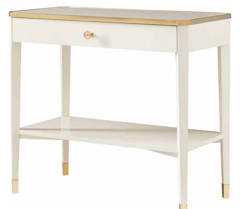 Modern History MH1150F01 Niles Bedside Table White Modern History MH1150F01 Niles Bedside Table White