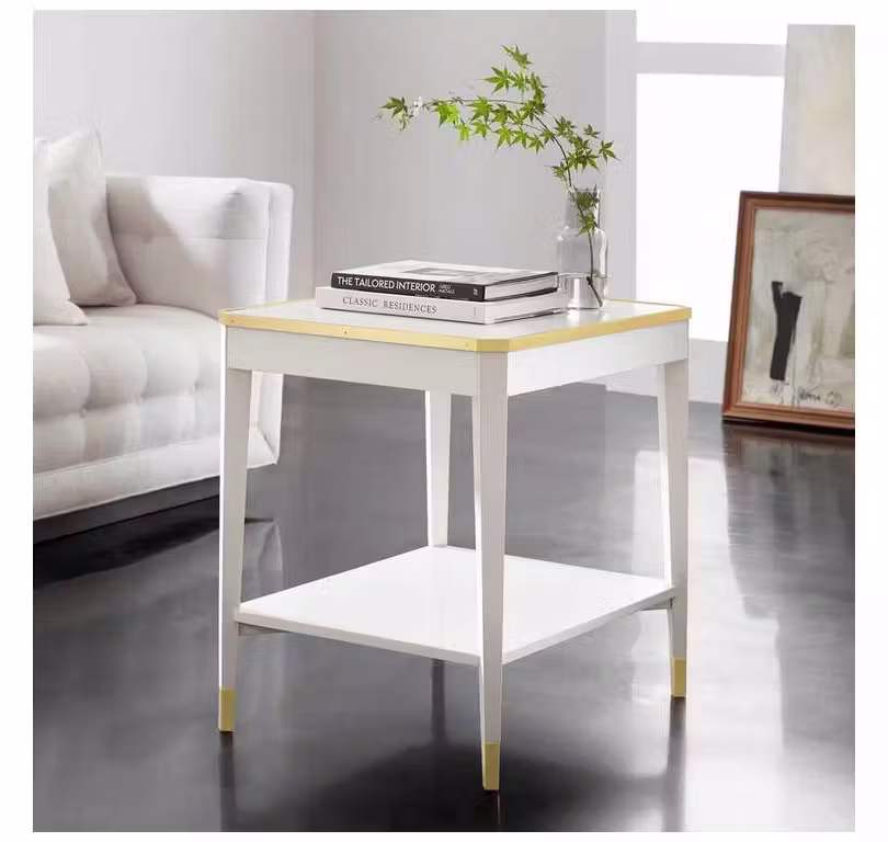 Modern History MH1151F01 Wilson End Table White Modern History MH1151F01 Wilson End Table White