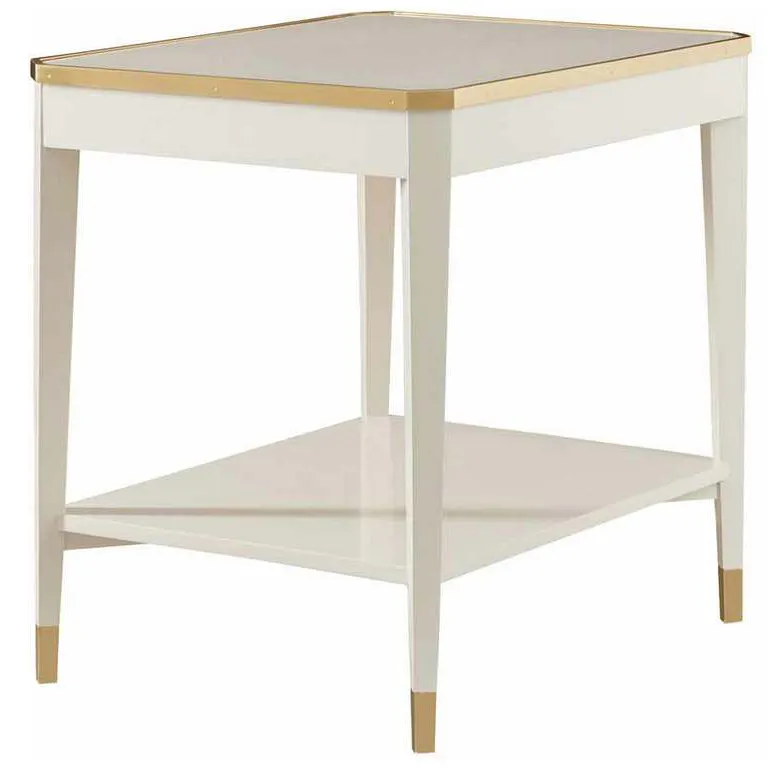 Modern History MH1151F01 Wilson End Table White Modern History MH1151F01 Wilson End Table White