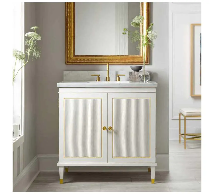 Modern History MHV-003 Sweedish Reeded Vanity Modern History MHV-003 Sweedish Reeded Vanity