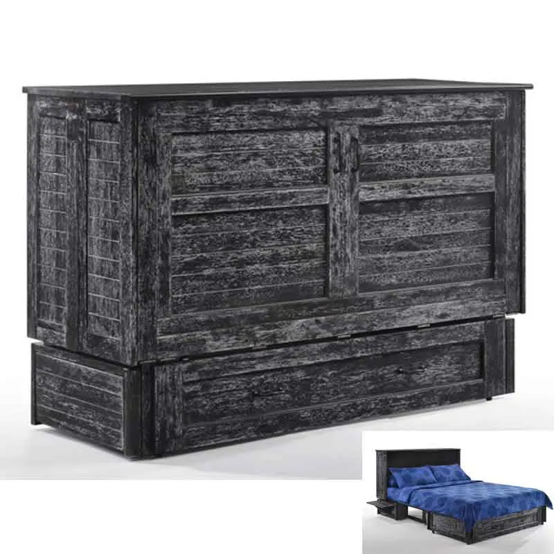 Night and Day PMCB Murphy Cabinet Bed Poppy
