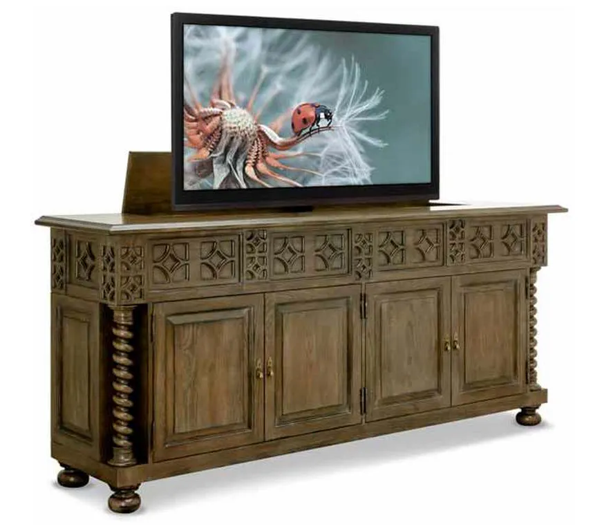 Old Biscayne Designs 14665A Banderas Credenza with TV Lift Old Biscayne Designs 14665A Banderas Credenza with TV Lift