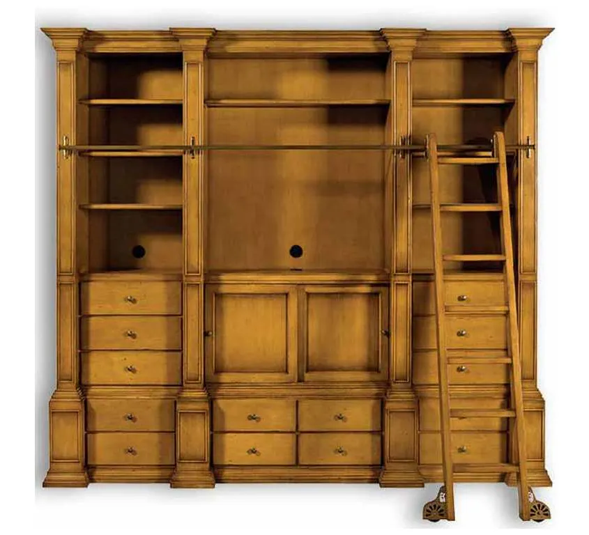 Old Biscayne Designs 8648B Finch Wall Unit and Ladder Entertainment Old Biscayne Designs 8648B Finch Wall Unit and Ladder Entertainment