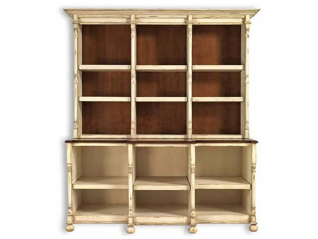 Old Biscayne Designs 1728A Fitzgerald Library Buffet and Hutch