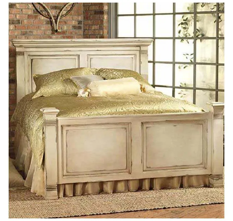 Old Biscayne Designs Lisette Bed in Rustic Ivory and Sage Old Biscayne Designs Lisette Bed in Rustic Ivory and Sage