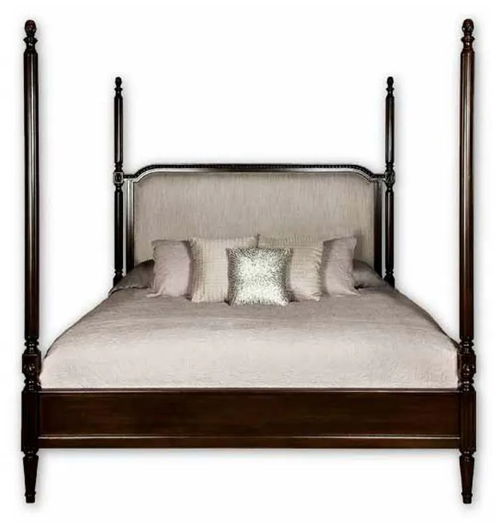 Old Biscayne Designs 10396B Paris King Headboard with 4 Tall Posts Old Biscayne Designs 10396B Paris King Headboard with 4 Tall Posts