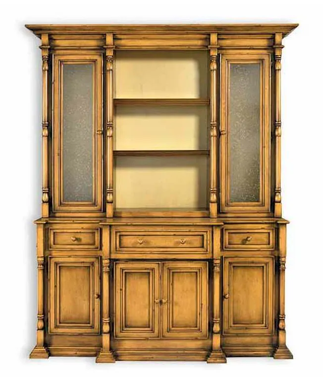 Old Biscayne Designs 3340 Reilly Cabinet with Seedy Glass Doors Old Biscayne Designs 3340 Reilly Cabinet with Seedy Glass Doors