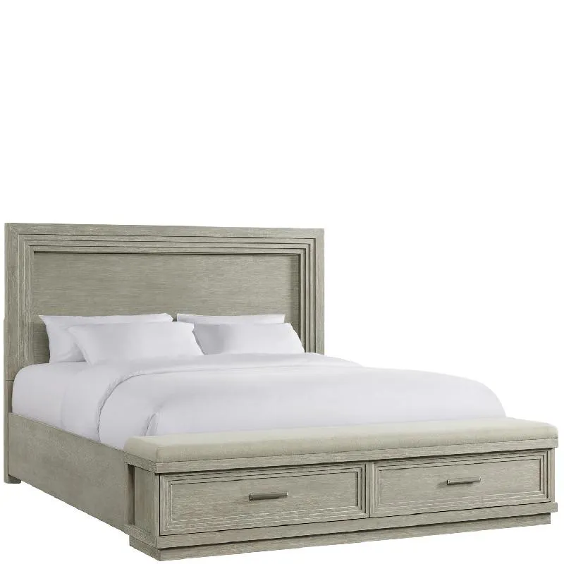 Riverside 73470 Cascade Queen Panel Upholstered Storage Bed