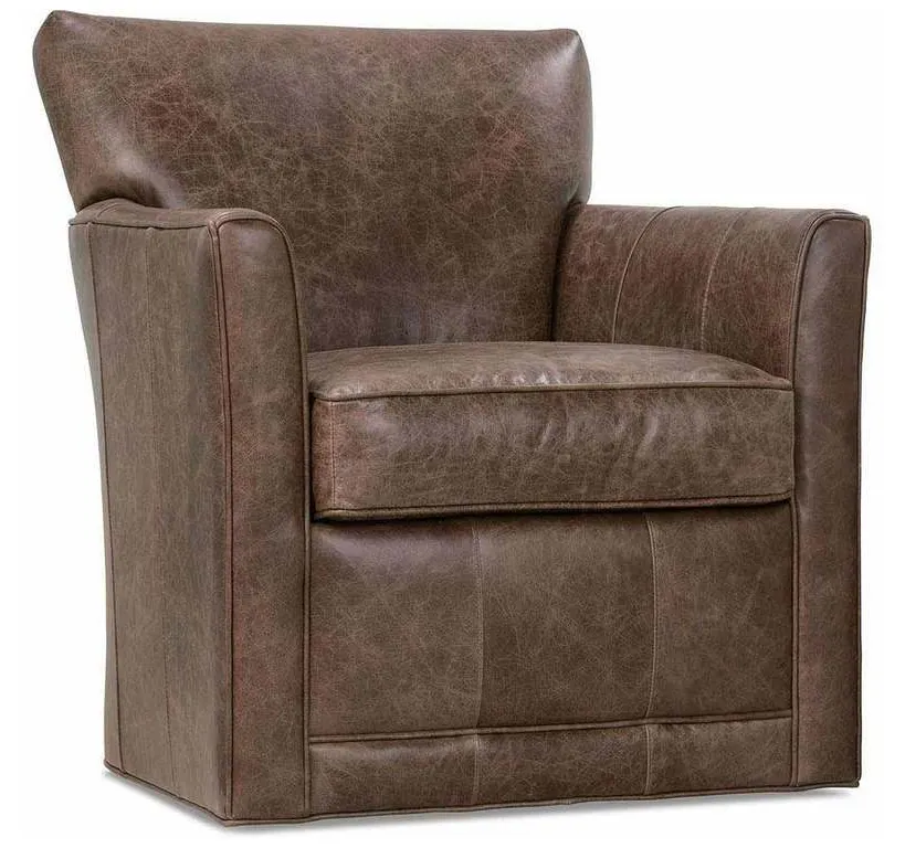 Rowe C181-L-016 Times Square Leather Swivel Chair Rowe C181-L-016 Times Square Leather Swivel Chair
