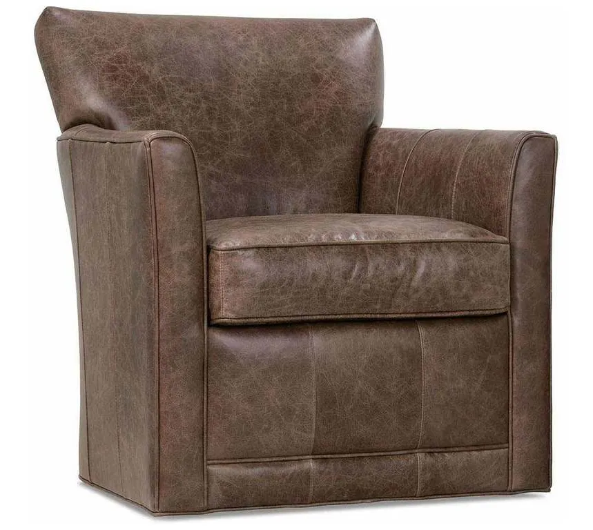 Rowe C181-L-016 Times Square Leather Swivel Chair Rowe C181-L-016 Times Square Leather Swivel Chair
