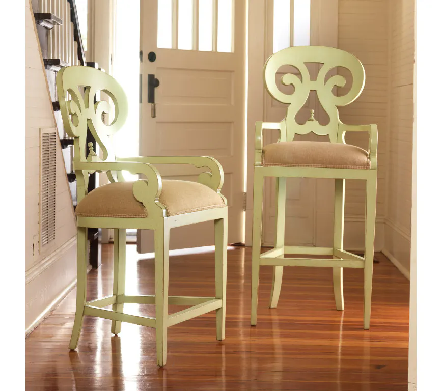 Somerset Bay SB068 Carmel Bar Stool with Brass Footrail Protector Somerset Bay SB068 Carmel Bar Stool with Brass Footrail Protector