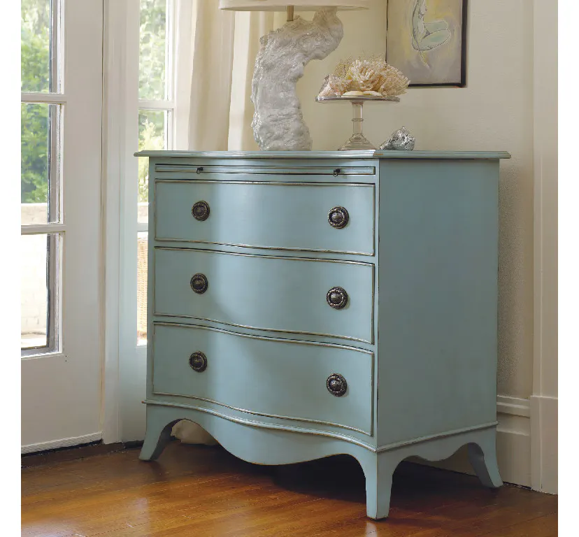 Somerset Bay SB164 Harkers Island Serpentine Chest with Pullout Slide Somerset Bay SB164 Harkers Island Serpentine Chest with Pullout Slide
