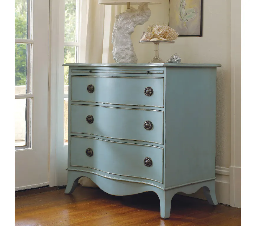 Somerset Bay SB164 Harkers Island Serpentine Chest with Pullout Slide Somerset Bay SB164 Harkers Island Serpentine Chest with Pullout Slide