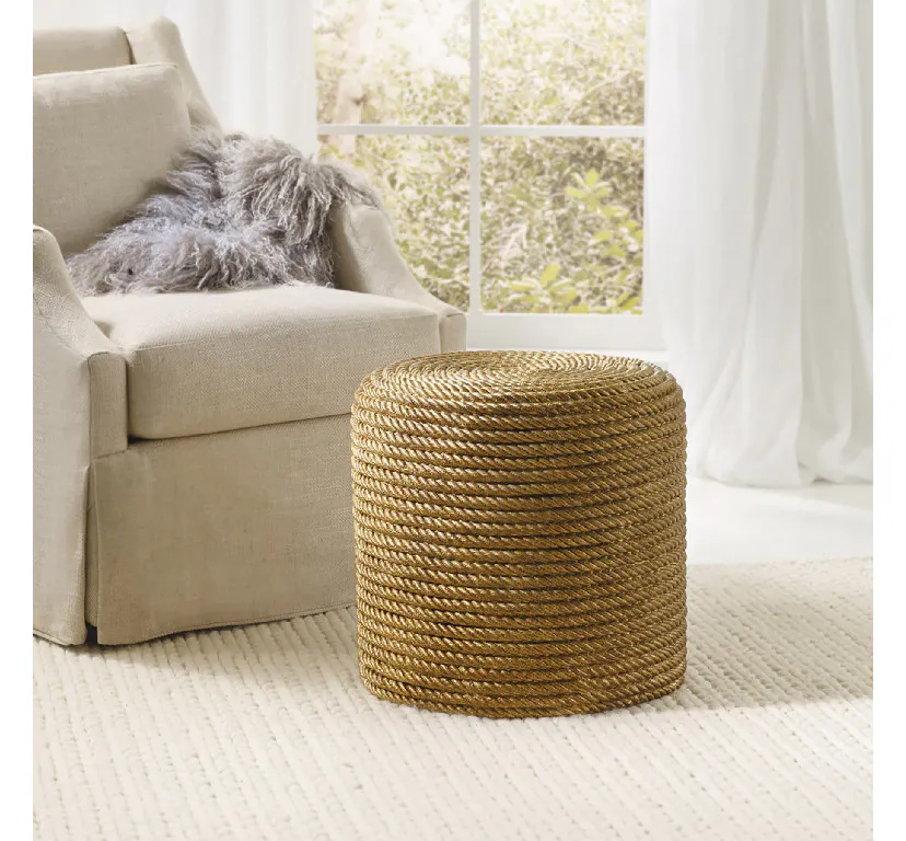 Somerset Bay SBT374-G Rope Stool Gold Somerset Bay SBT374-G Rope Stool Gold