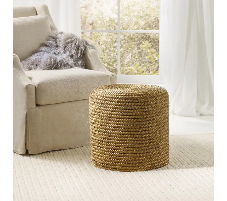 Somerset Bay SBT374-G Rope Stool Gold Somerset Bay SBT374-G Rope Stool Gold