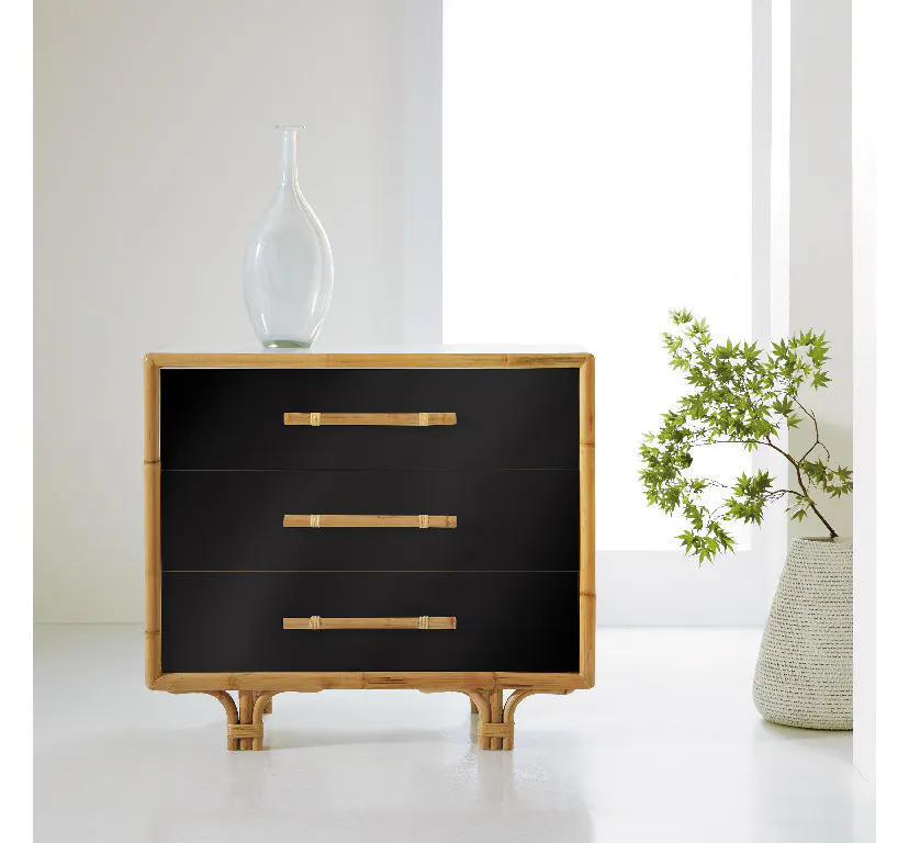 Somerset Bay SBT453-B Bamboo Bedside Chest Ebony Somerset Bay SBT453-B Bamboo Bedside Chest Ebony