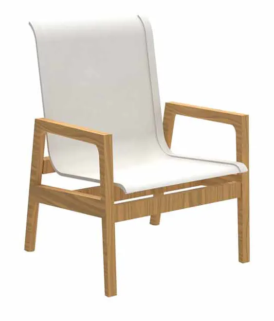 Summer Classics 1280133 N Dura Seashore Lounge Chair Natural White Sling Summer Classics 1280133 N Dura Seashore Lounge Chair Natural White Sling
