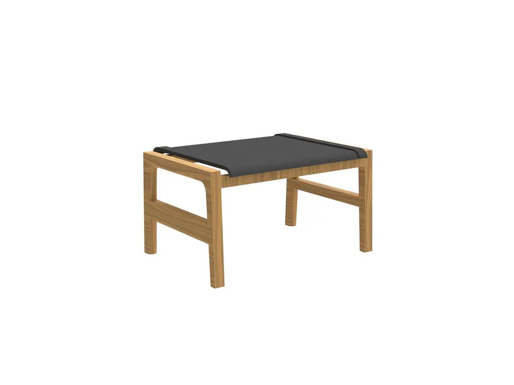 Summer Classics 1281134 N Dura Seashore Ottoman Natural Grey Sling