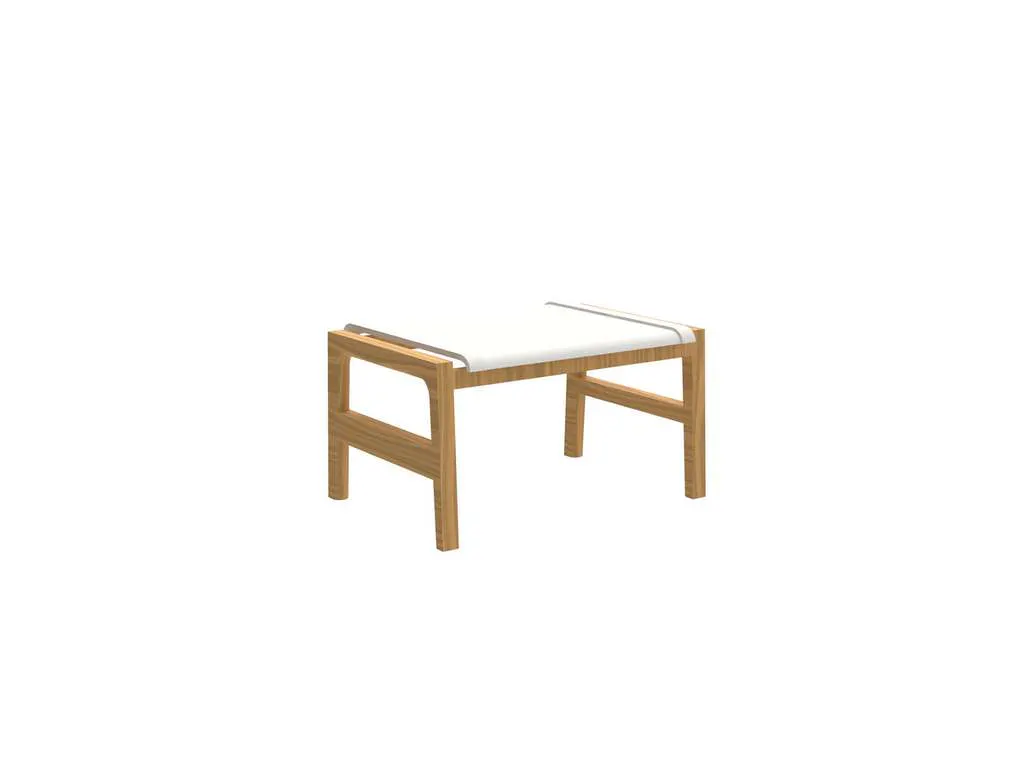 Summer Classics 1281133 N Dura Seashore Ottoman Natural White Sling