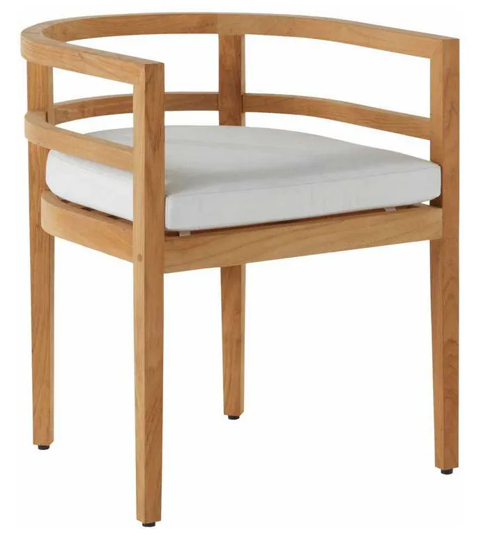 Summer Classics 2789 Santa Barbara Teak Barrel Back Arm Chair Summer Classics 2789 Santa Barbara Teak Barrel Back Arm Chair