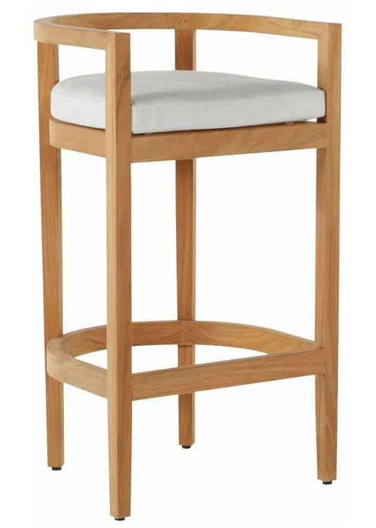 Summer Classics 2792 Santa Barbara Teak 30 inch Barrel Bar Stool Summer Classics 2792 Santa Barbara Teak 30 inch Barrel Bar Stool