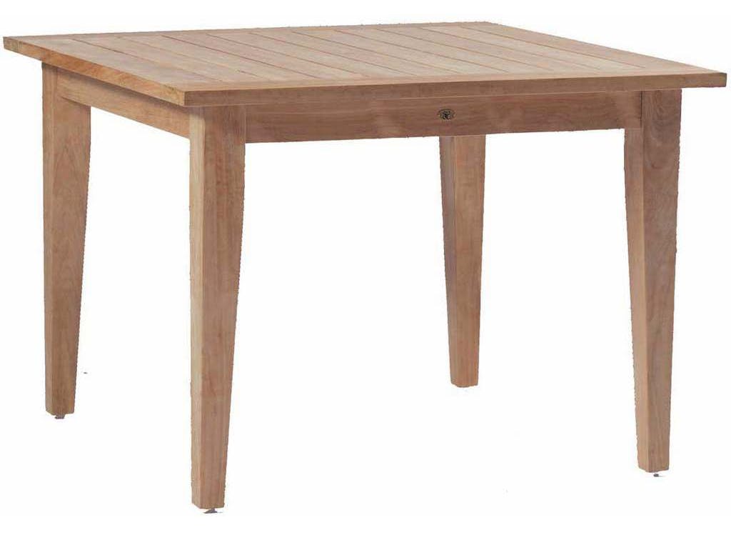 Summer Classics 2843 Club Teak 42 inch Square Farm Table Summer Classics 2843 Club Teak 42 inch Square Farm Table