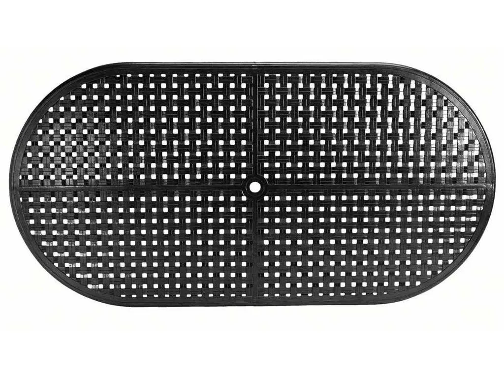 Summer Classics 4056  Double Lattice 42 inch x 84 inch Oval Table Top