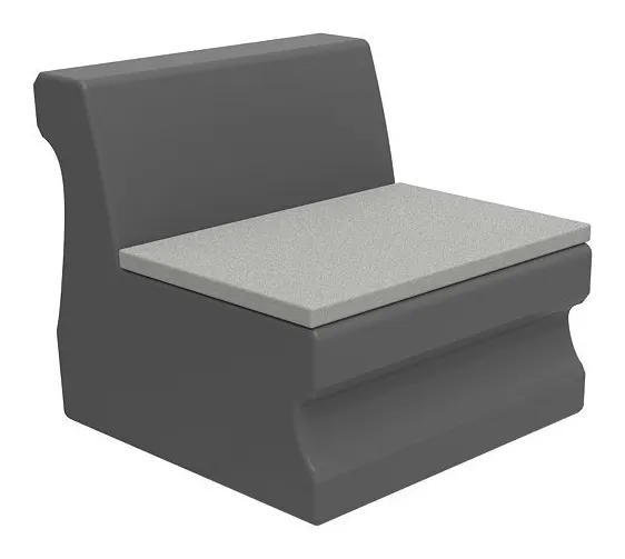 Tropitone 3B181005MC Radius Armless Module with Seat Pad Tropitone 3B181005MC Radius Armless Module with Seat Pad
