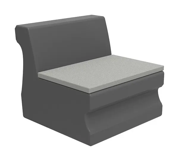 Tropitone 3B181005MC Radius Armless Module with Seat Pad Tropitone 3B181005MC Radius Armless Module with Seat Pad
