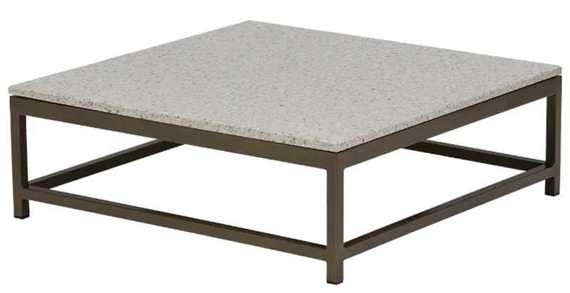 Tropitone 591034B Cabana Club Aluminum 34 inch Square Coffee Table Tropitone 591034B Cabana Club Aluminum 34 inch Square Coffee Table