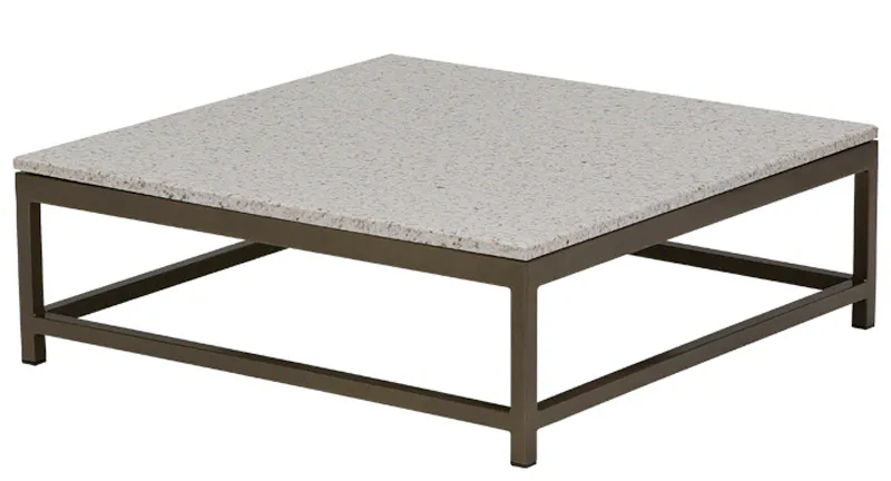 Tropitone 591034B Cabana Club Aluminum 34 inch Square Coffee Table Tropitone 591034B Cabana Club Aluminum 34 inch Square Coffee Table