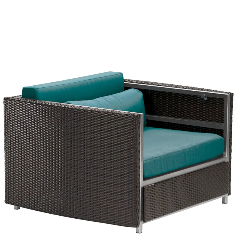 Tropitone 591011AC Cabana Club Aluminum Woven Arm Chair