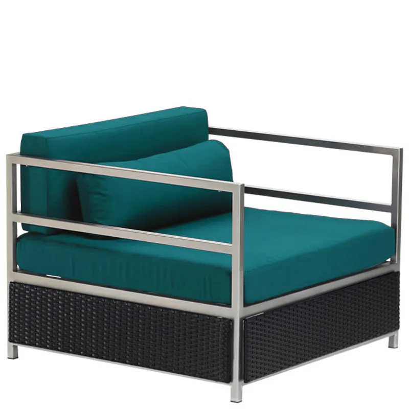 Tropitone 591011AC Cabana Club Aluminum Woven Cabana Club Aluminum Half Woven Arm Chair