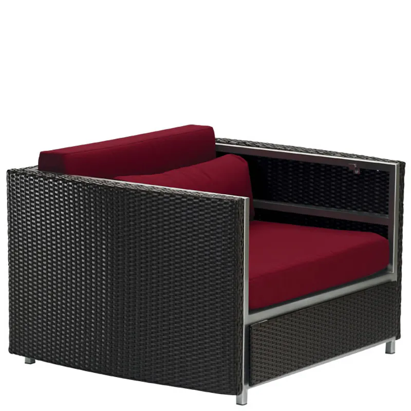 Tropitone 510711AC Cabana Club Stainless Steel Woven Cabana Club Woven Arm Chair Full Woven