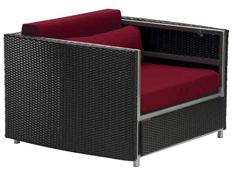 Tropitone 510711AC Cabana Club Stainless Steel Woven Cabana Club Woven Arm Chair Full Woven Tropitone 510711AC Cabana Club Stainless Steel Woven Cabana Club Woven Arm Chair Full Woven