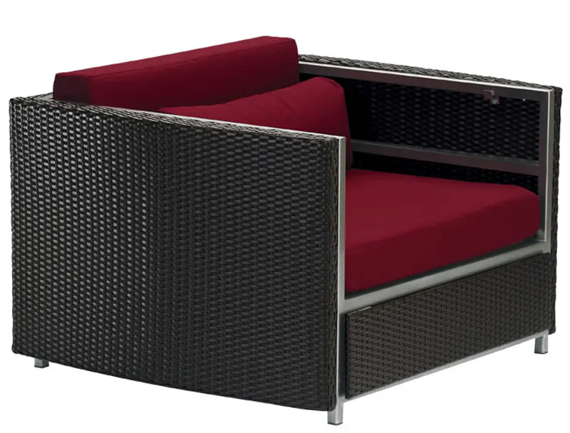 Tropitone 510711AC Cabana Club Stainless Steel Woven Cabana Club Woven Arm Chair Full Woven Tropitone 510711AC Cabana Club Stainless Steel Woven Cabana Club Woven Arm Chair Full Woven