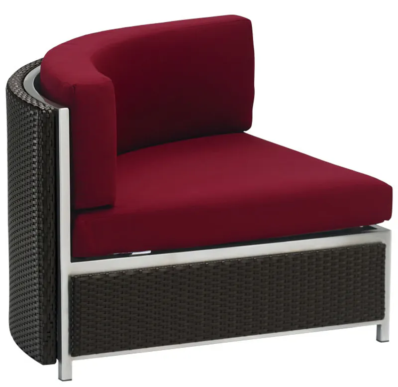 Tropitone 510710CC Cabana Club Stainless Steel Woven Cabana Club Woven Curved Corner Module Full Woven Tropitone 510710CC Cabana Club Stainless Steel Woven Cabana Club Woven Curved Corner Module Full Woven