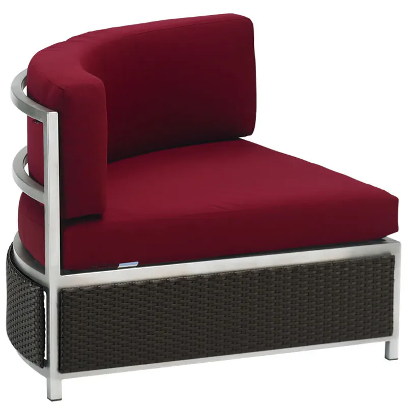 Tropitone 510710CC Cabana Club Stainless Steel Woven Cabana Club Woven Curved Corner Module Half Woven Tropitone 510710CC Cabana Club Stainless Steel Woven Cabana Club Woven Curved Corner Module Half Woven