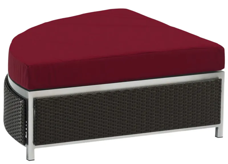 Tropitone 510708CO Cabana Club Stainless Steel Woven Cabana Club Woven Curved Ottoman Tropitone 510708CO Cabana Club Stainless Steel Woven Cabana Club Woven Curved Ottoman