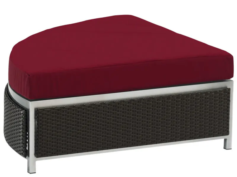Tropitone 510708CO Cabana Club Stainless Steel Woven Cabana Club Woven Curved Ottoman Tropitone 510708CO Cabana Club Stainless Steel Woven Cabana Club Woven Curved Ottoman