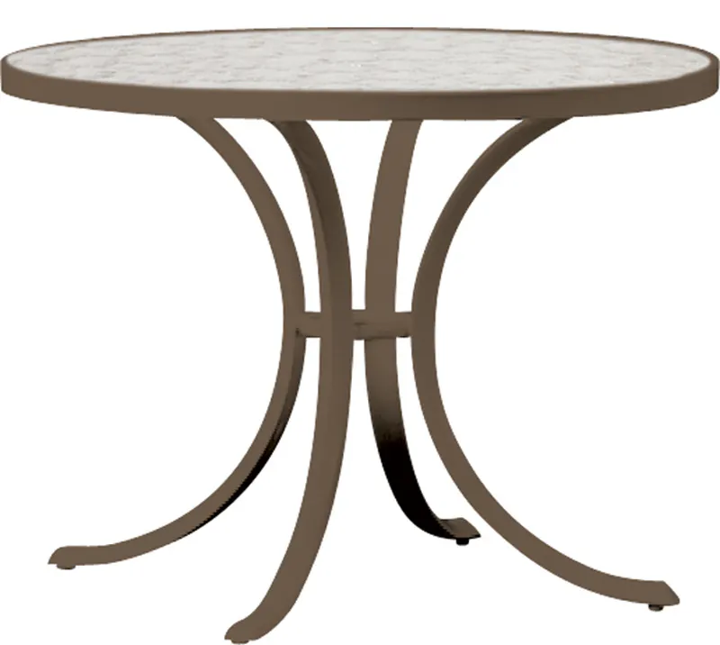 Tropitone 1836 Acrylic and Glass Tables 36 inch Round Dining Table Tropitone 1836 Acrylic and Glass Tables 36 inch Round Dining Table