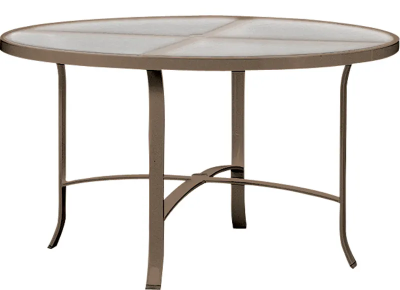Tropitone 4248 Acrylic and Glass Tables 48 inch Round Dining Table Tropitone 4248 Acrylic and Glass Tables 48 inch Round Dining Table